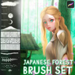 دانلود مجموعه براش های پروکریت Japanese Forest Brushes Pack