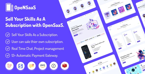دانلود اسکریپت OpenSaaS - فروش پروژه و محصولات دیجیتال
