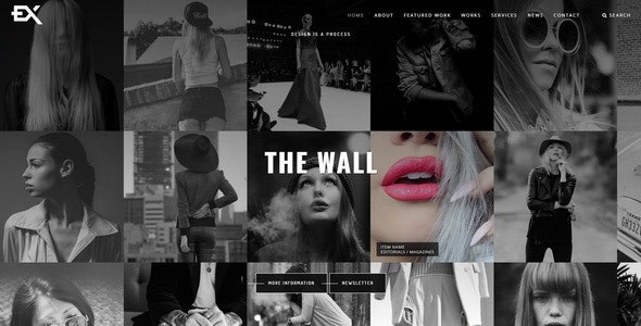 دانلود قالب سایت The Wall - قالب نمونه کار و عکاسی HTML