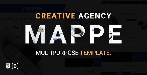 دانلود قالب سایت Mappe - قالب خلاقانه شرکتی HTML