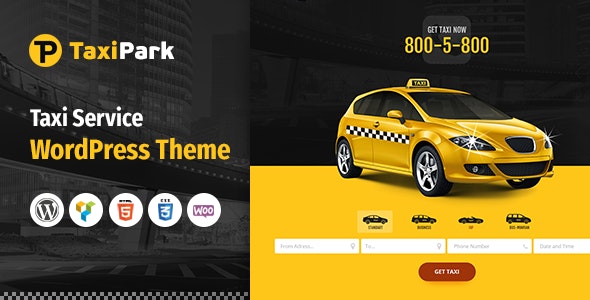 دانلود قالب وردپرس TaxiPark - پوسته تاکسی اینترنتی و خدمات تاکسیرانی وردپرس