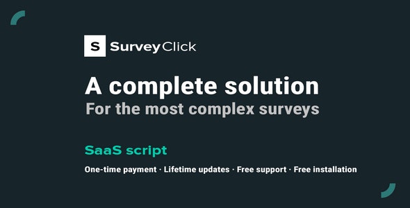 دانلود اسکریپت SurveyClick - SaaS Survey Builder