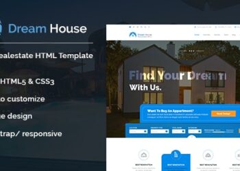 دانلود قالب HTML سایت املاک Dream House