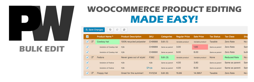 دانلود افزونه وردپرس PW WooCommerce Bulk Edit Pro