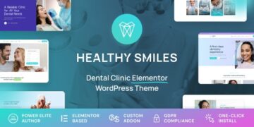 دانلود قالب دندانپزشکی وردپرس Healthy Smiles