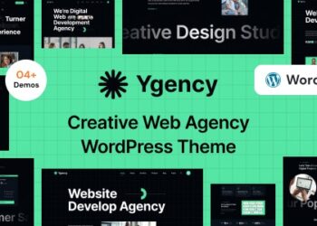 دانلود قالب شرکت طراحی وب وردپرس Ygency
