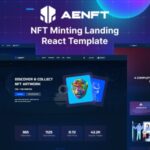 دانلود قالب NFT مدرن Aenft - نسخه React
