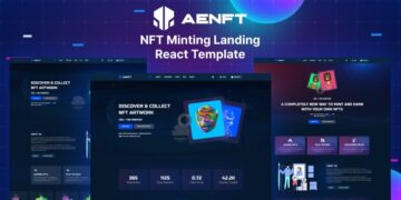 دانلود قالب NFT مدرن Aenft - نسخه React