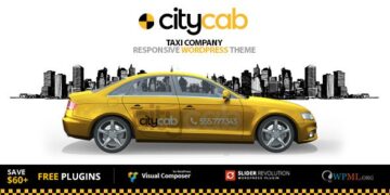 دانلود قالب وردپرس تاکسی اینترنتی CityCab