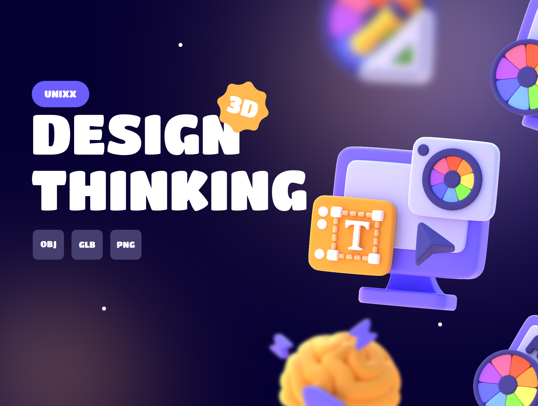 دانلود رابط کاربری UNIXX - Design Thinking Element 3D