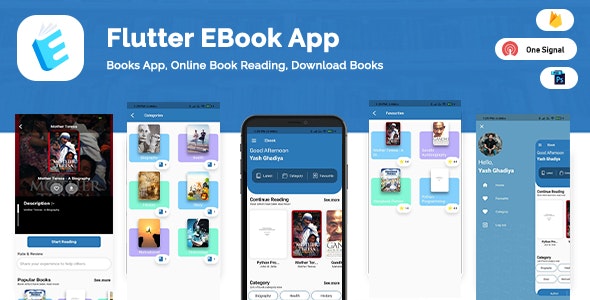 دانلود اسکریپت Flutter Ebook App