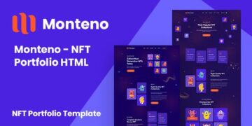 دانلود قالب NFT حرفه ای Monteno - نسخه HTML