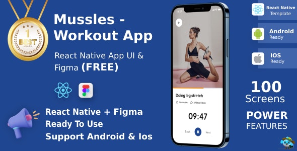 دانلود سورس اپلیکیشن موبایل Workout Apps
