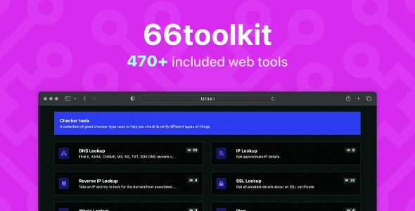 دانلود اسکریپت 66toolkit - مجموعه 425 ابزار کاربردی وب