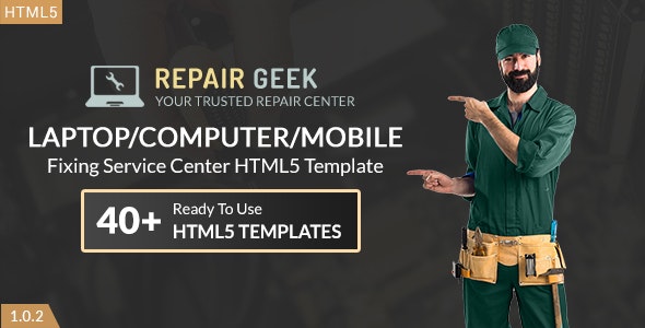 دانلود قالب سایت خدمات فنی کامپیوتر Repair Geek