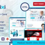 دانلود قالب سایت کلینیک پزشکی و درمانی Medixi