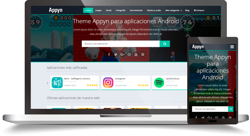دانلود قالب وردپرس Appyn - ارائه اپلیکیشن و بازی های اندرویدی