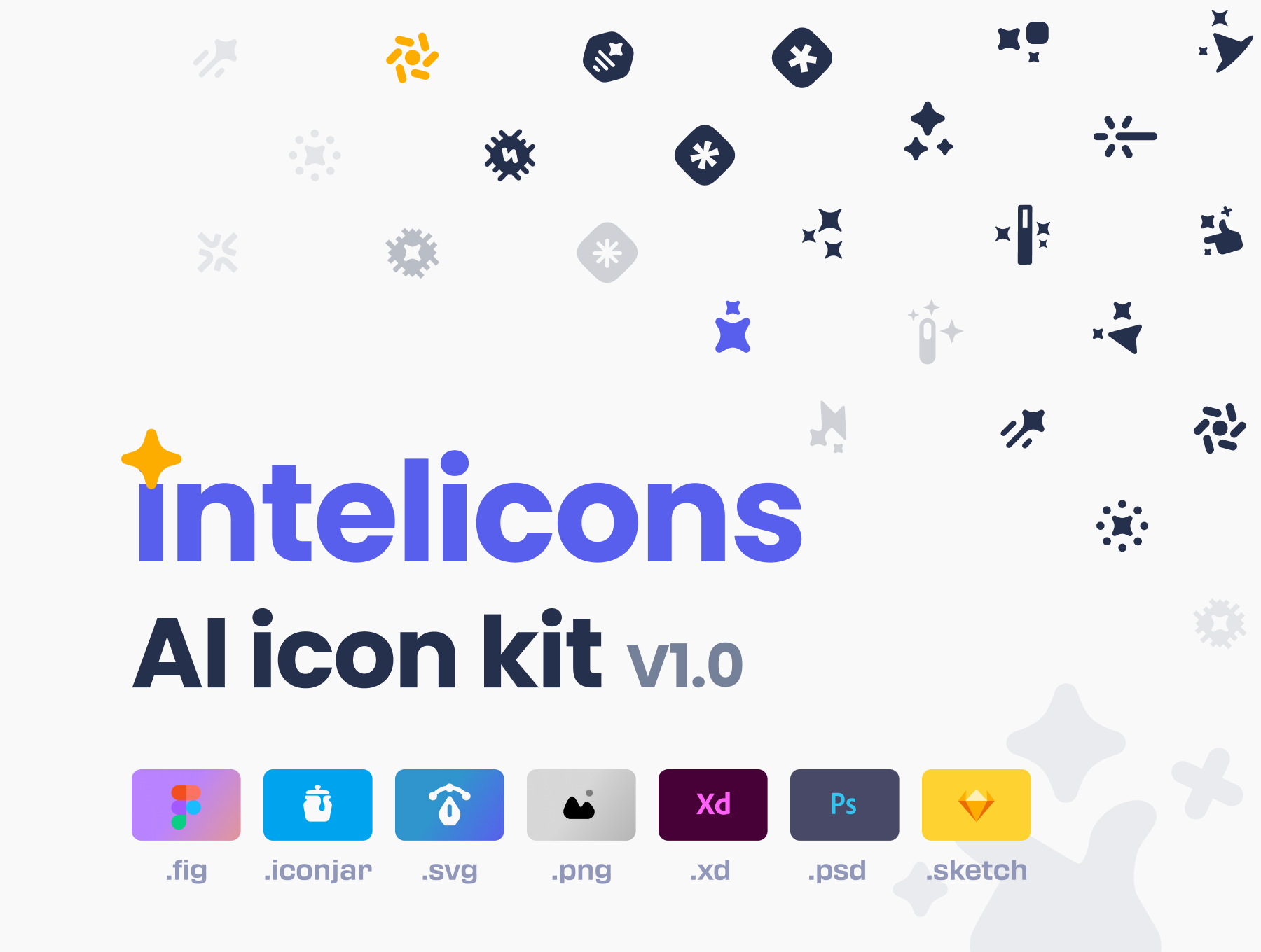 دانلود مجموعه آیکون های intelicons - AI icon kit