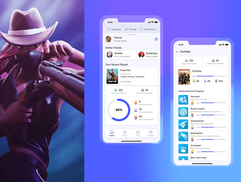 دانلود PING - Games Chat and Portal App UI Kit