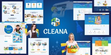 دانلود قالب سایت شرکت خدمات نظافتی Cleana