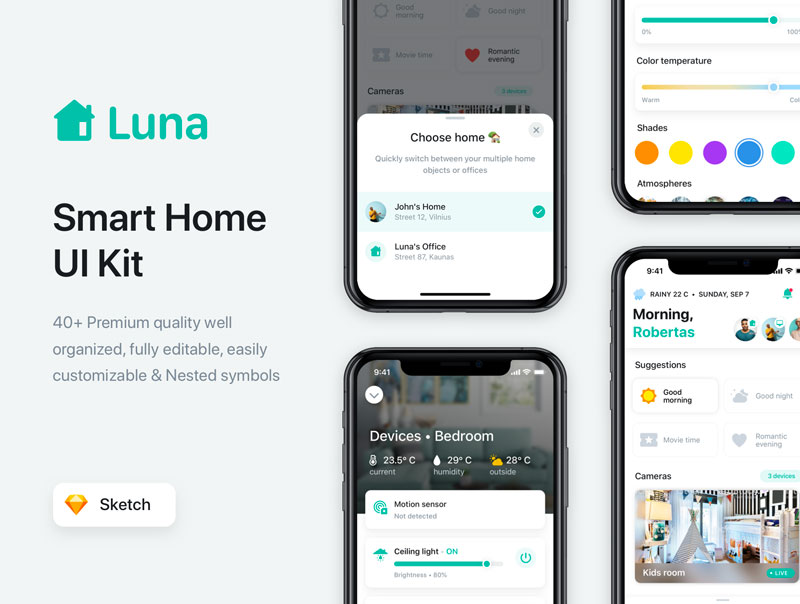 دانلود رابط کاربری Smart Home UI Kit