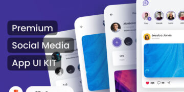 دانلود رابط کاربری Socially - Social Media App UI Kit