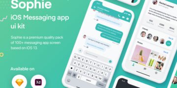 دانلود رابط کاربری Sophie Messaging app ui kit