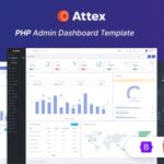 دانلود قالب PHP مدیریت و داشبورد Attex