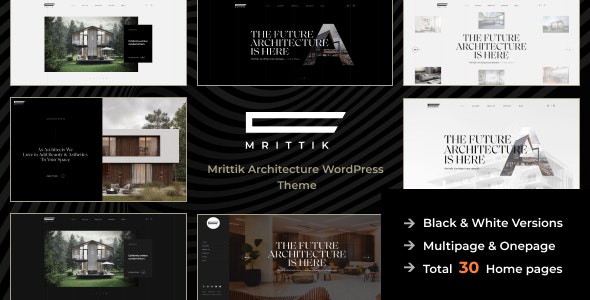 دانلود قالب معماری و طراحی داخلی وردپرس Mrittik