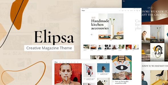 دانلود قالب مجله آنلاین خلاقانه وردپرس Elipsa