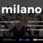 دانلود قالب مدیریت رویداد وردپرس Milano