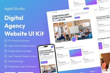 دانلود رابط کاربری Digital Agency Web UI Kit