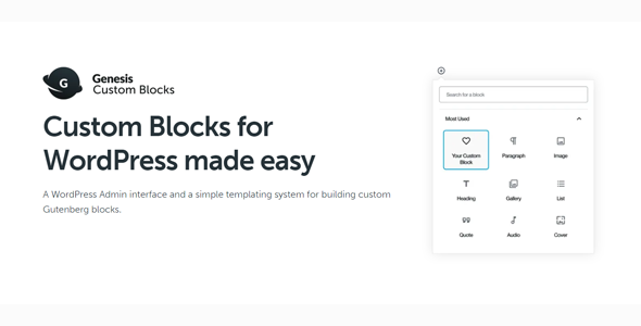 دانلود افزونه وردپرس Genesis Custom Blocks Pro