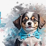 دانلود اکشن فتوشاپ Puppy Photo to Painting Effect