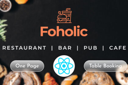 دانلود قالب React کافه و رستوران Foholic Food