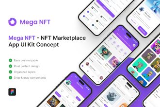 Mega NFT - NFT Marketplace App UI Kit