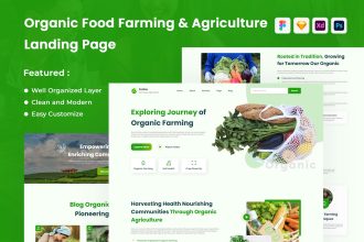Organic Food Farming & Agriculture Landing Page