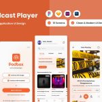 رابط کاربری Podbox - Podcast Player Mobile App