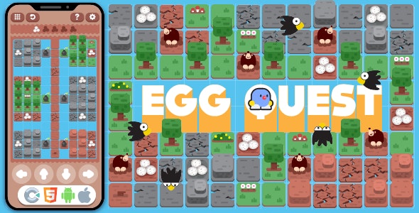 دانلود سورس HTML5 بازی EggQuest