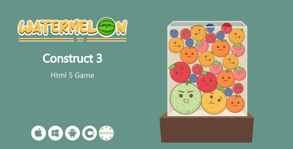 دانلود سورس HTML5 بازی Watermelon