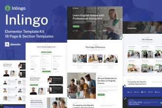 دانلود قالب کلاس آموزش زبان وردپرس Inlingo