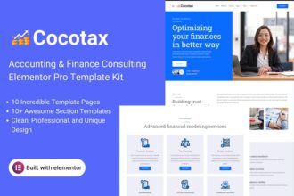 دانلود قالب شرکت سرمایه گذاری وردپرس Cocotax