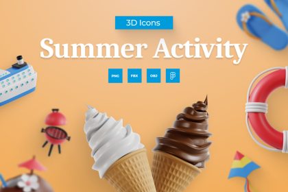 دانلود رابط کاربری سه بعدی 3D Summer Activity
