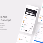 رابط کاربری Wix - Crypto App UI Kit