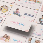 دانلود قالب پاورپوینت Worldkids
