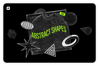 دانلود Abstract shapes collection – 100 design elements