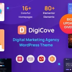 قالب شرکتی چند منظوره خدمات دیجیتال مارکتینگ Digicove