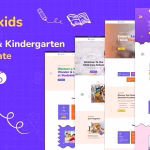 دانلود قالب سایت مهد کودک و پیش دبستانی Studykids