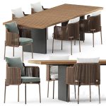فایل سه بعدی TAPE CORD chair and Quadrado Table