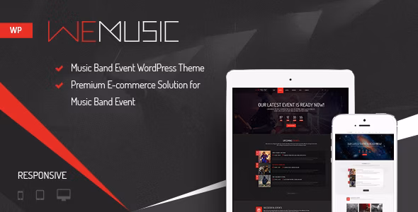 دانلود قالب بند موسیقی وردپرس WeMusic